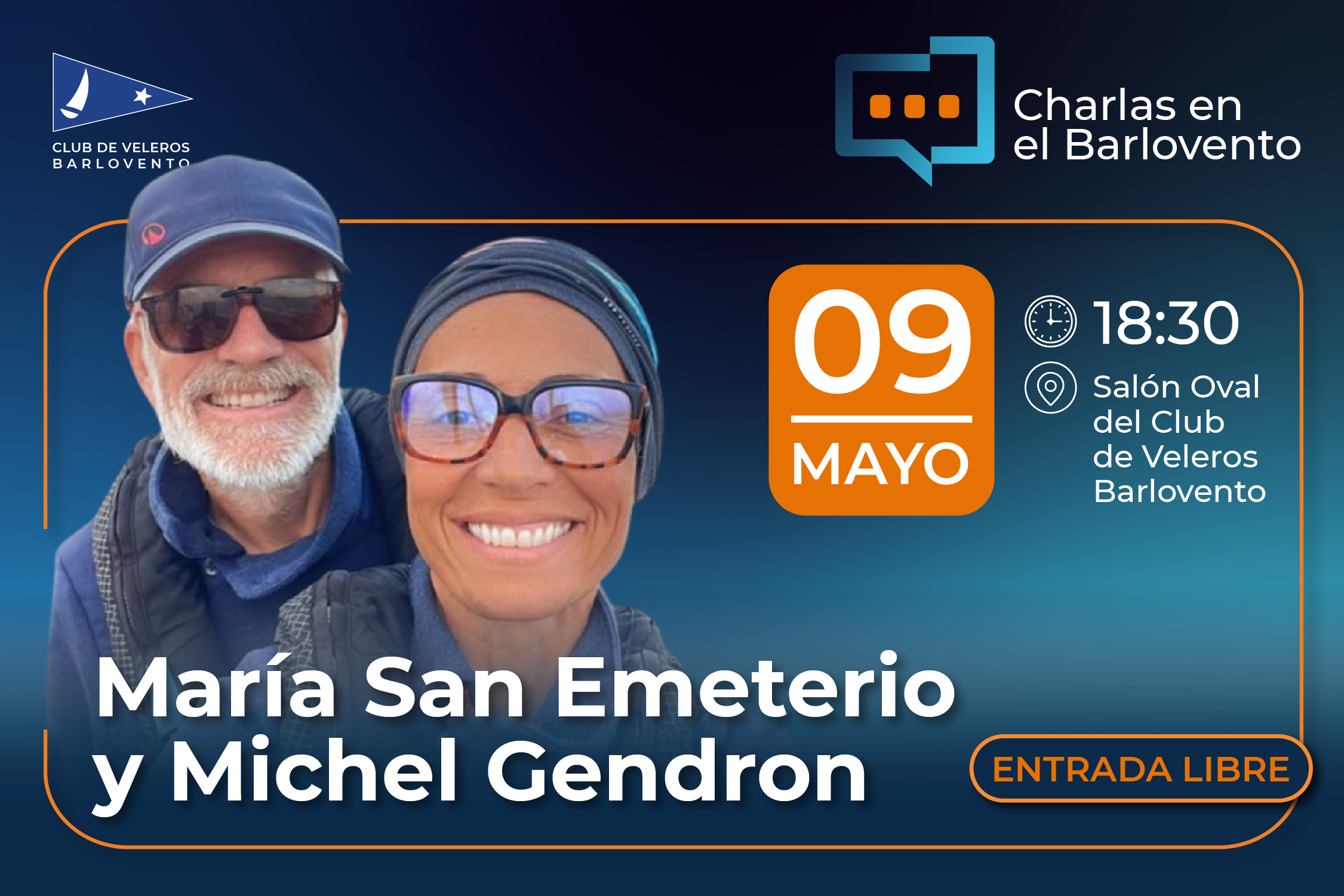 Charlas en el Barlovento – María San Emeterio y Michel Gendron