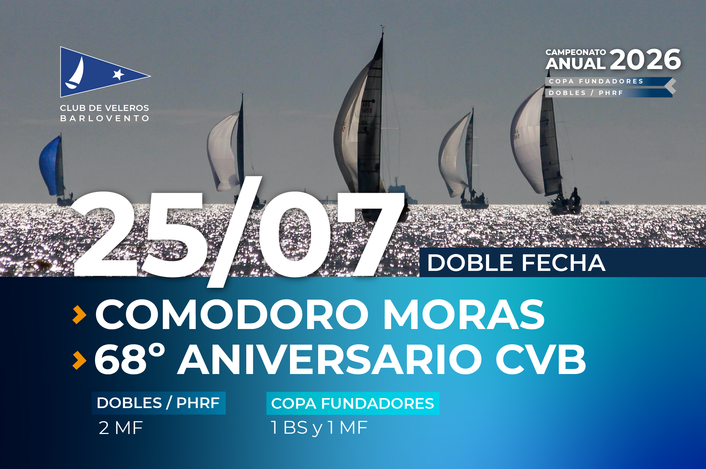 Fecha Doble – Comodoro Moras y 68° Aniversario CVB – 25 DE JULIO
