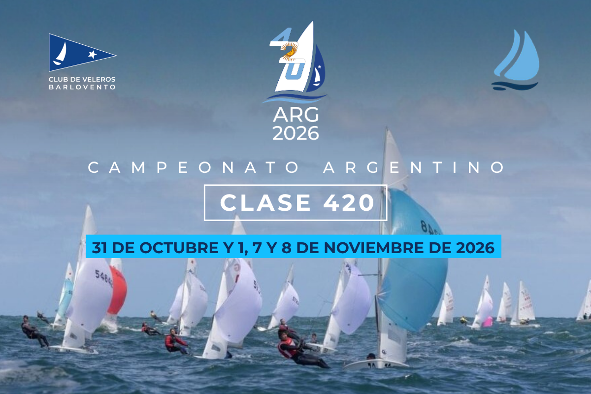 Campeonato Argentino 420 – 31 de Octubre y 1, 7 y 8 de Noviembre de 2026