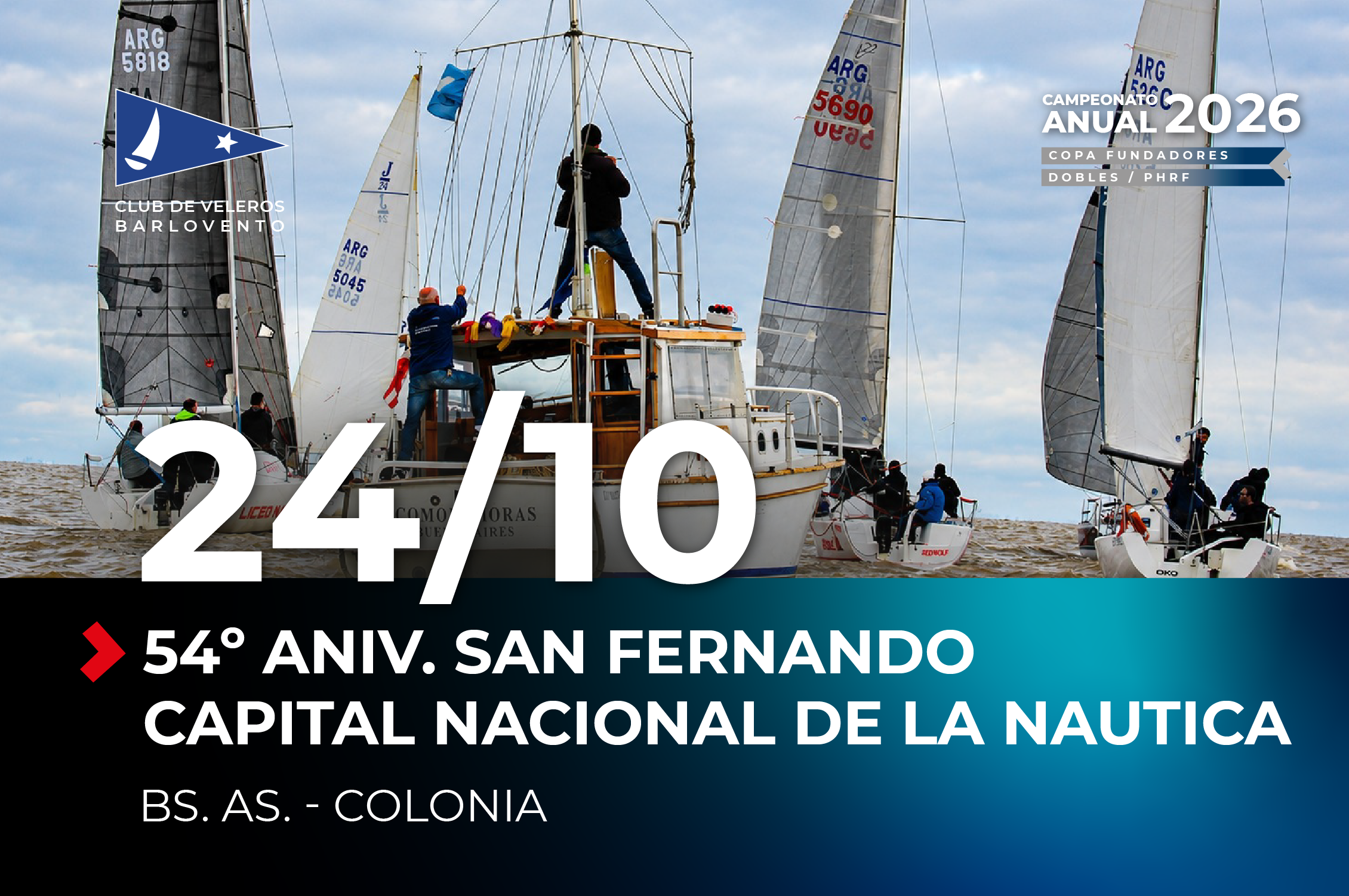 54° Aniv. San Fernando Capital Nacional de la Náutica – 7ma Fecha del campeonato – 24 DE OCTUBRE